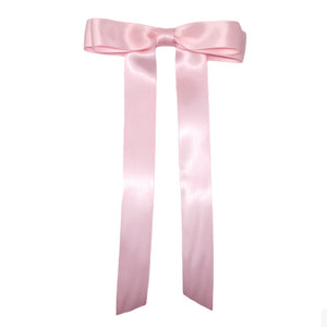 "Satin Bow: Baby Pink"