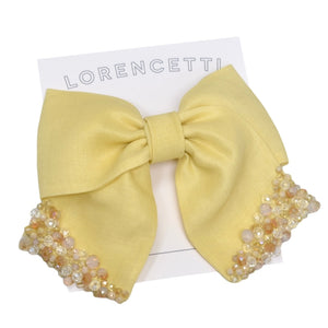 "Yellow Linen: Melina Bow"