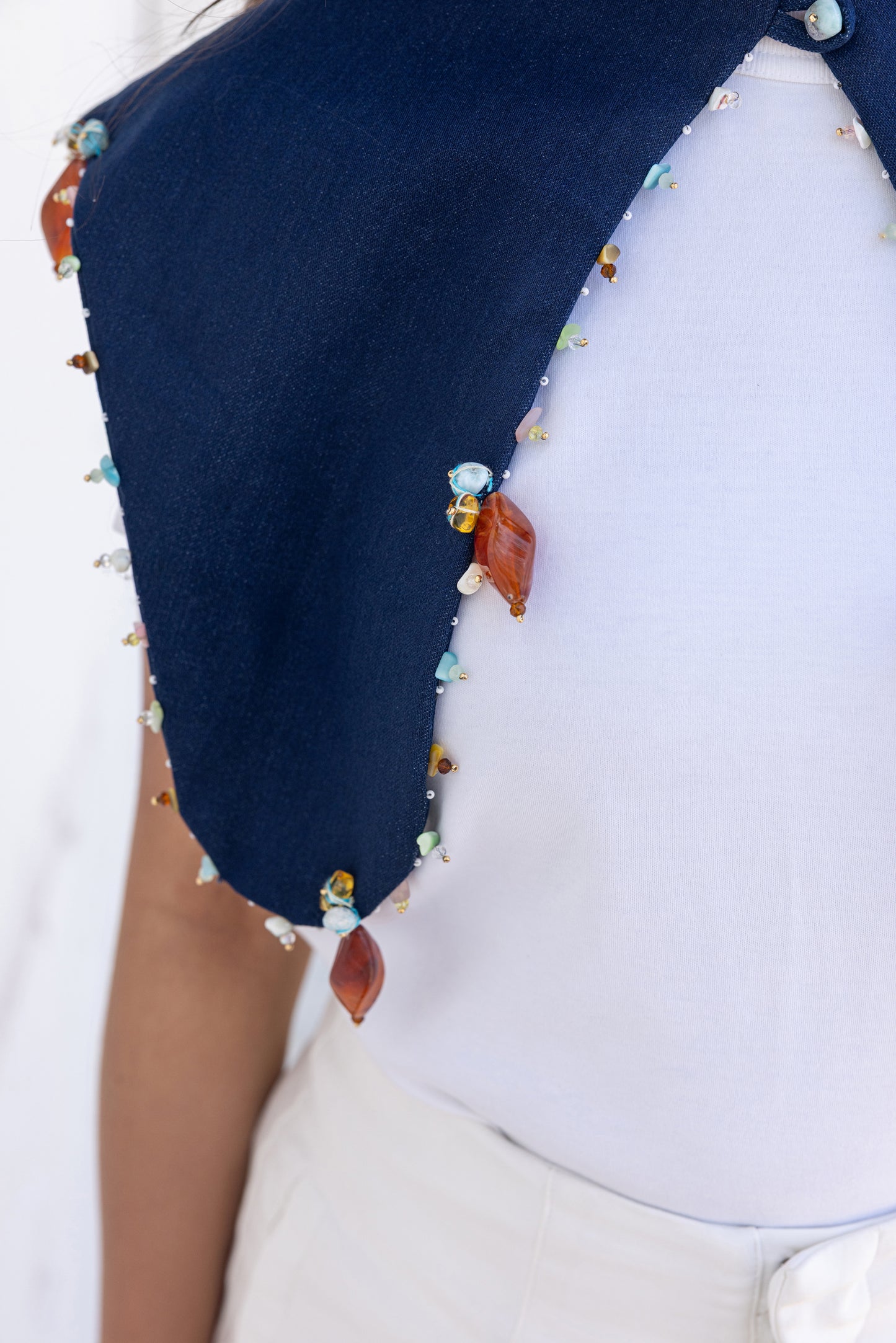 "Café en el Campo: Jean Shirt Collar "