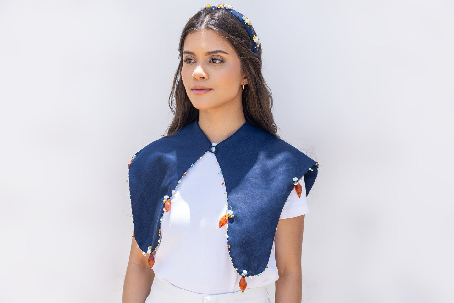 "Café en el Campo: Jean Shirt Collar "