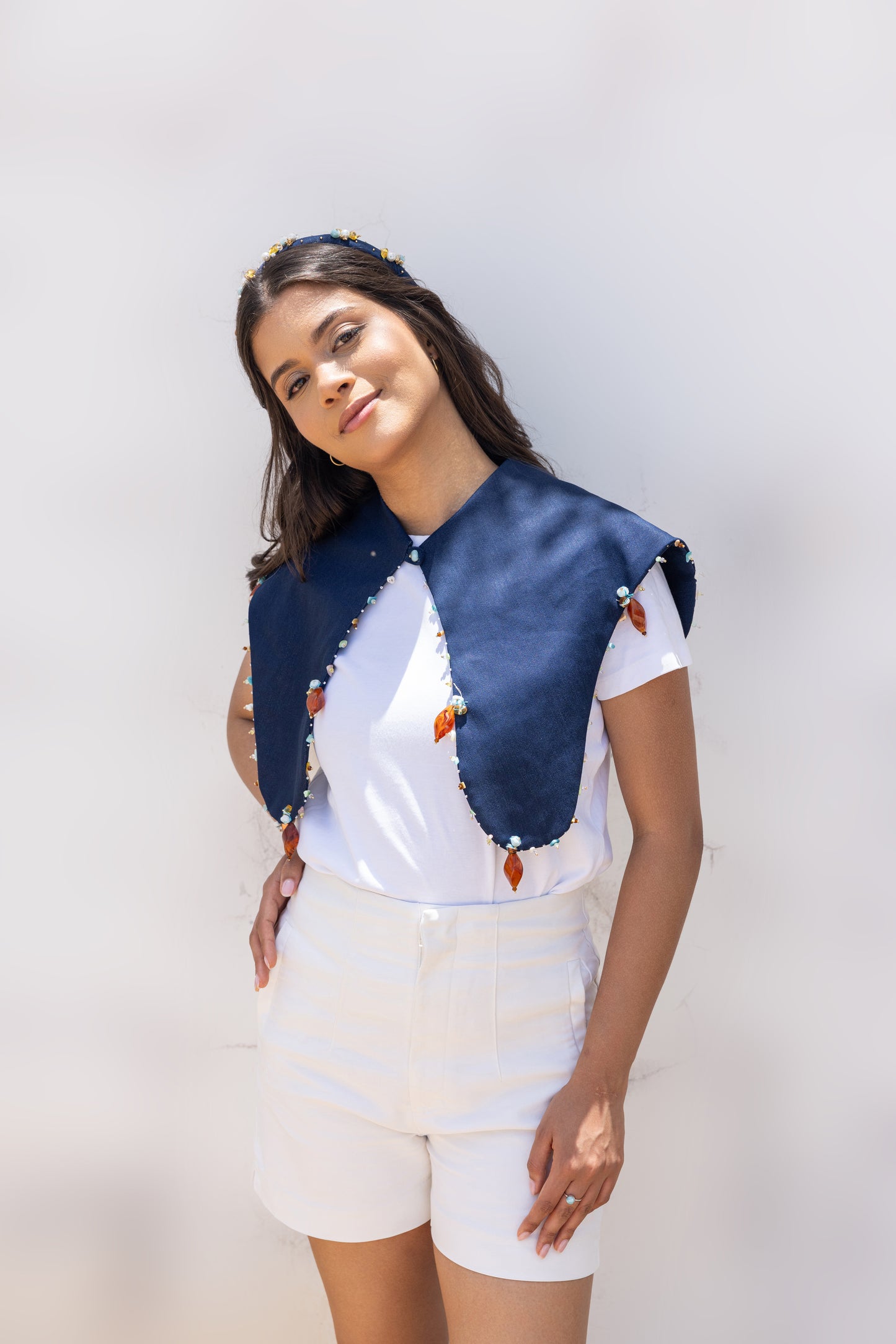 "Café en el Campo: Jean Shirt Collar "