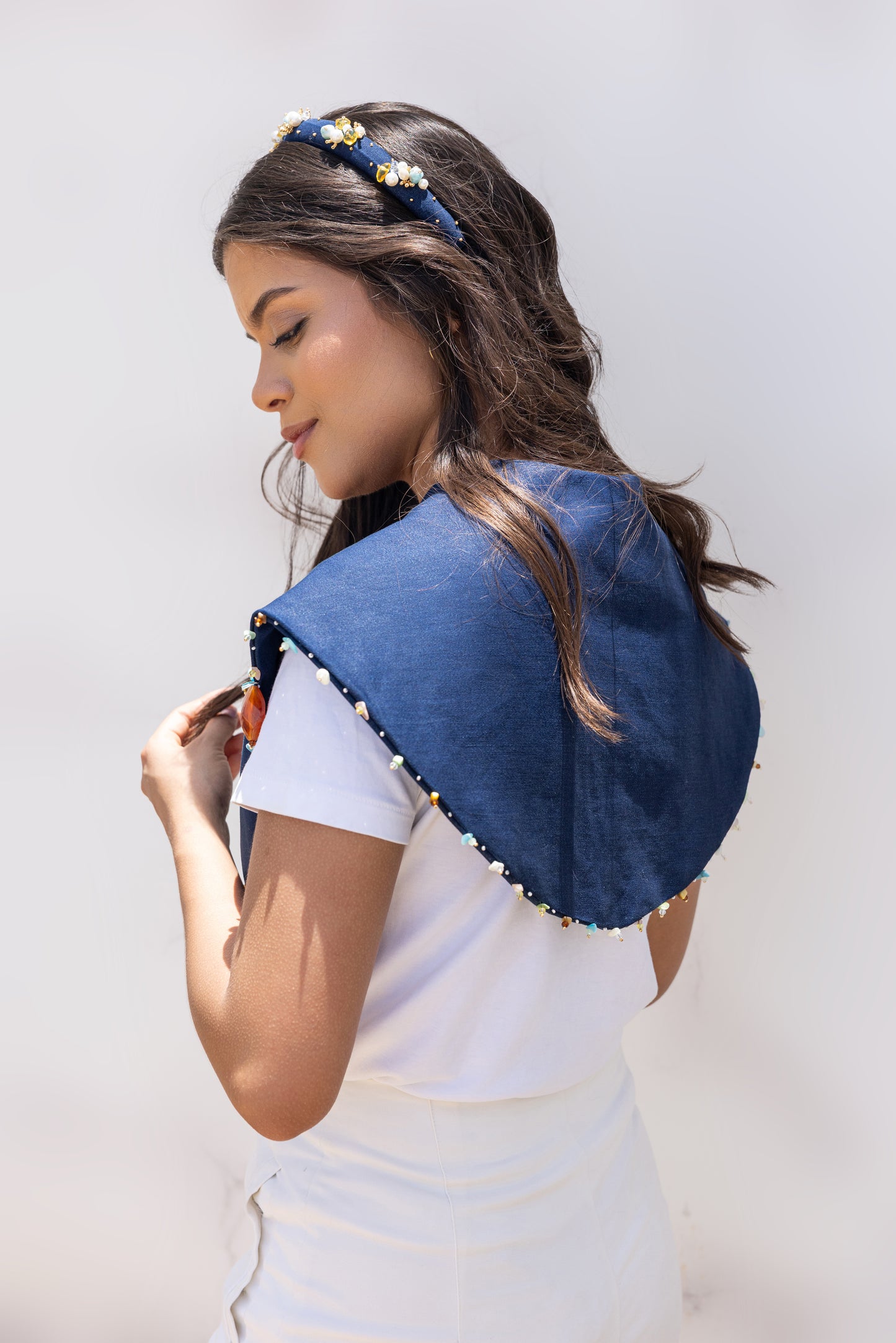 "Café en el Campo: Jean Shirt Collar "