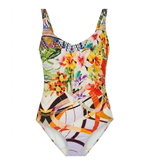"Mosaic Flora: Traje de Baño"
