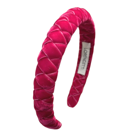 "Trellis Headband: Fuchsia"