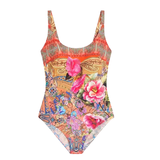 "Jardín Caribeño: Traje de Baño con Copa"