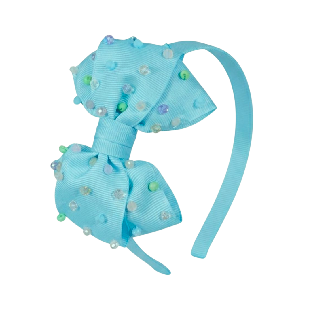 "Cintillo Chica Can: Popping Pastels Azul"