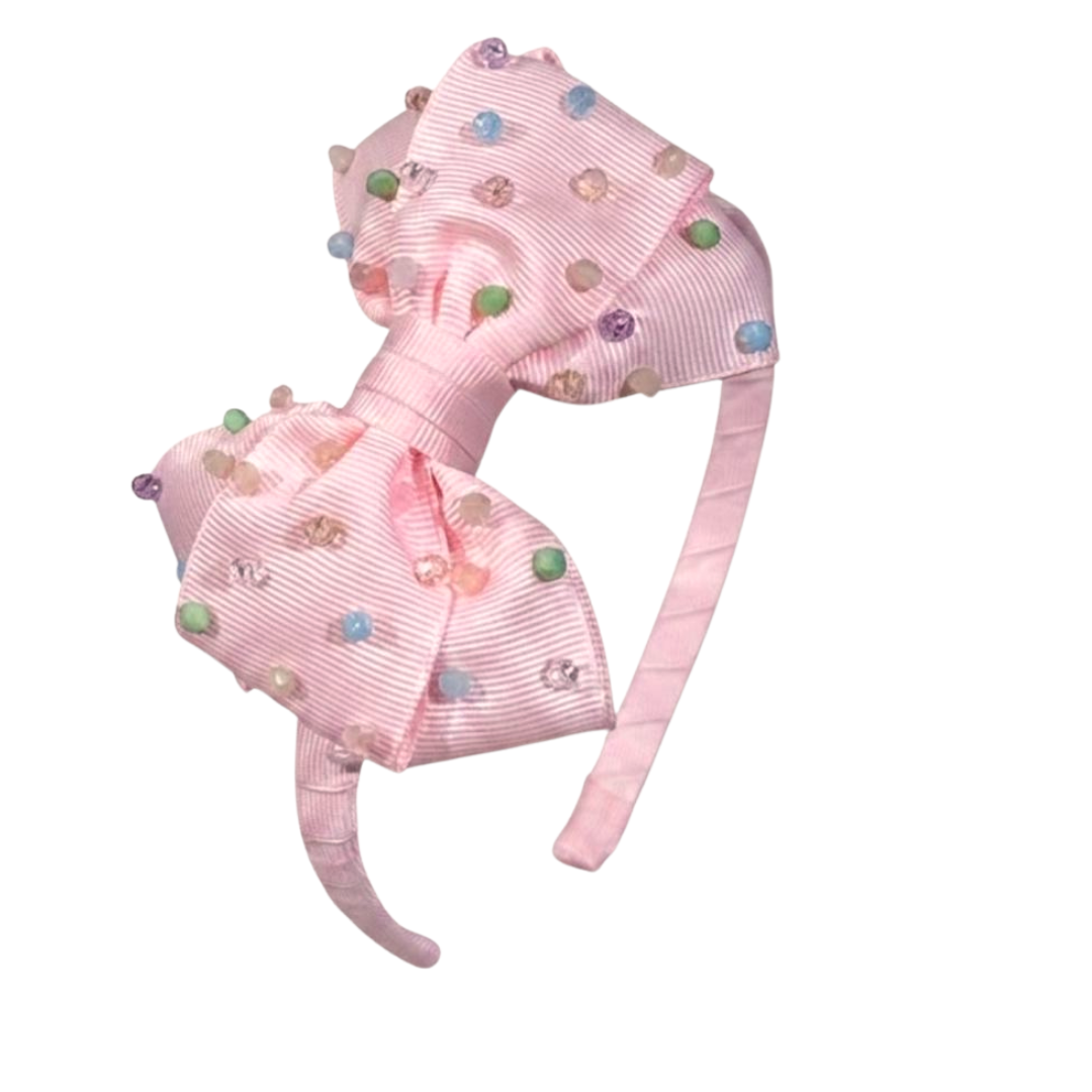 "Cintillo Chica Can: Pink Popping Pastels"