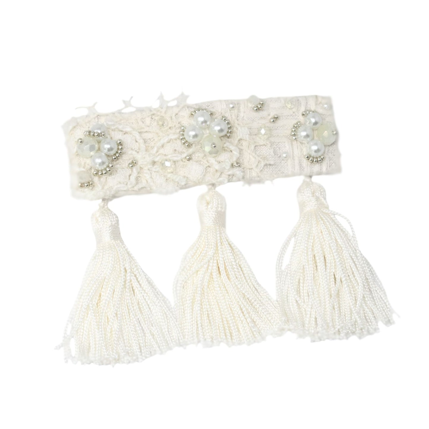 "Ivory Muse: Gancho Tassels"