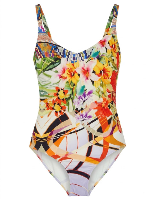 "Mosaic Flora: Traje de Baño"