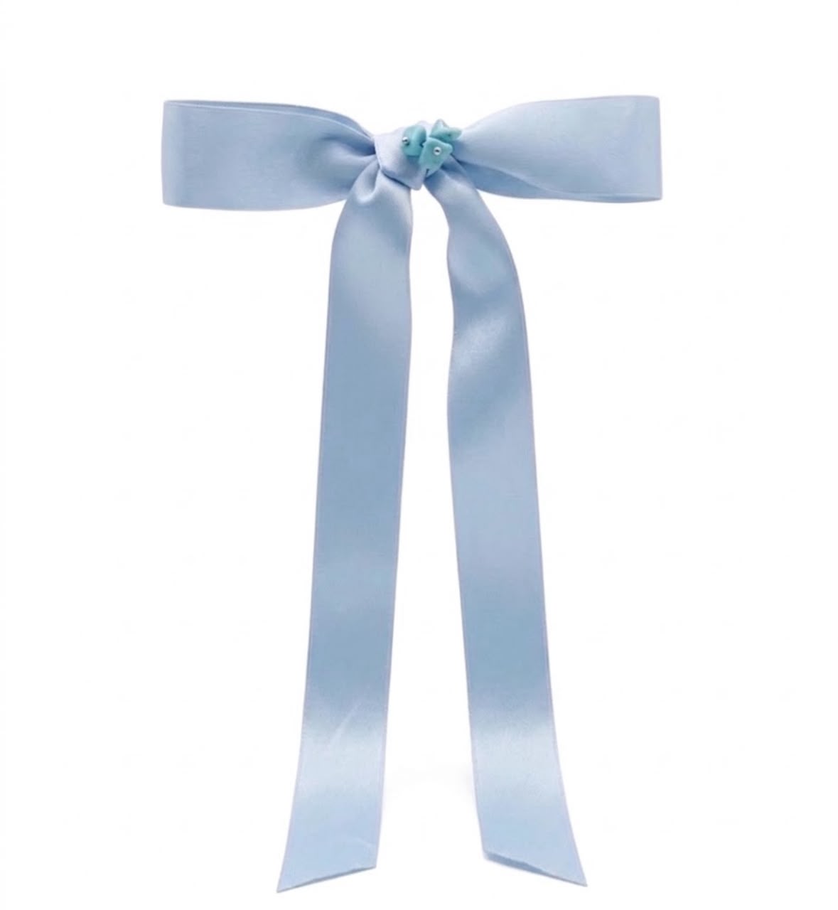 "Lazo Satin Bow (Italian Blue)"