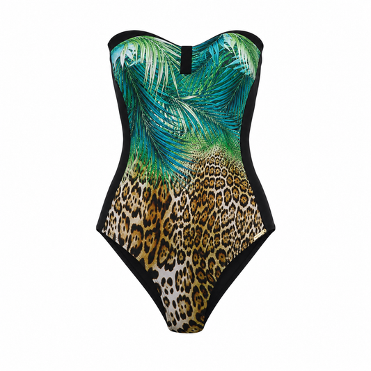 "Get Wild: Traje de Baño Bandeau"