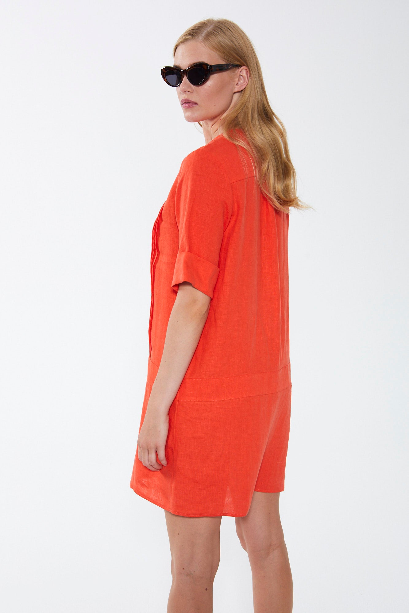 "Summer Linen Blanco: Vestido"