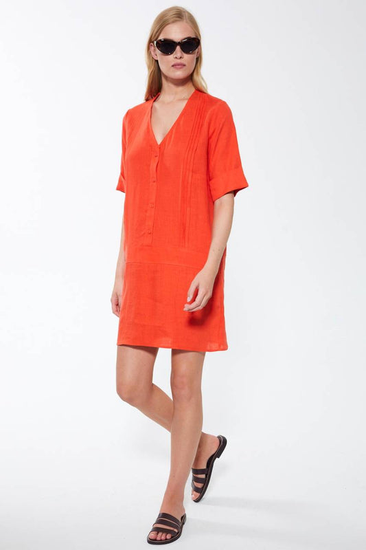 "Summer Linen Blanco: Vestido"