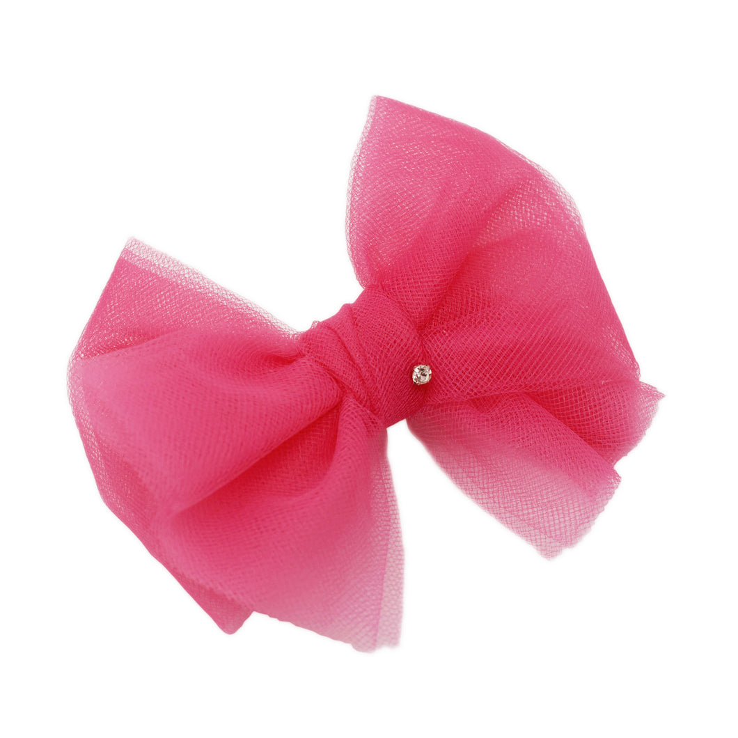 “Tulle Wrap Bow: fuchscia”