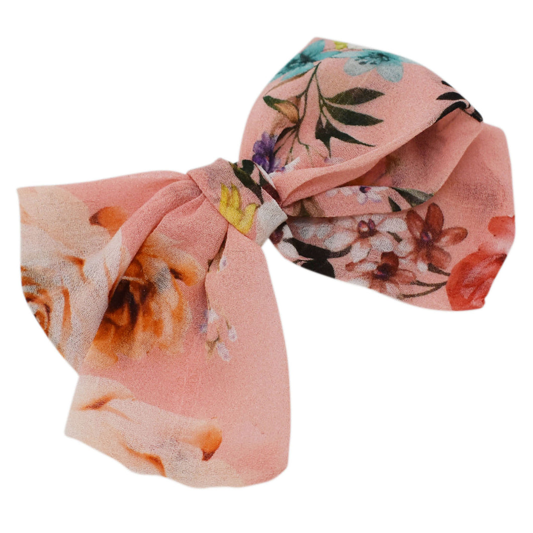 “Melina Bow: Floral Peach”