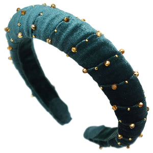 "Holiday Spirit Teal: Diadema Bolena"