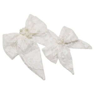 "Victory Bow: White Lace"