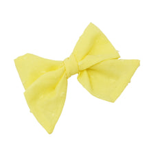 Load image into Gallery viewer, “Pixie Bow: Plumeti Amarillo”