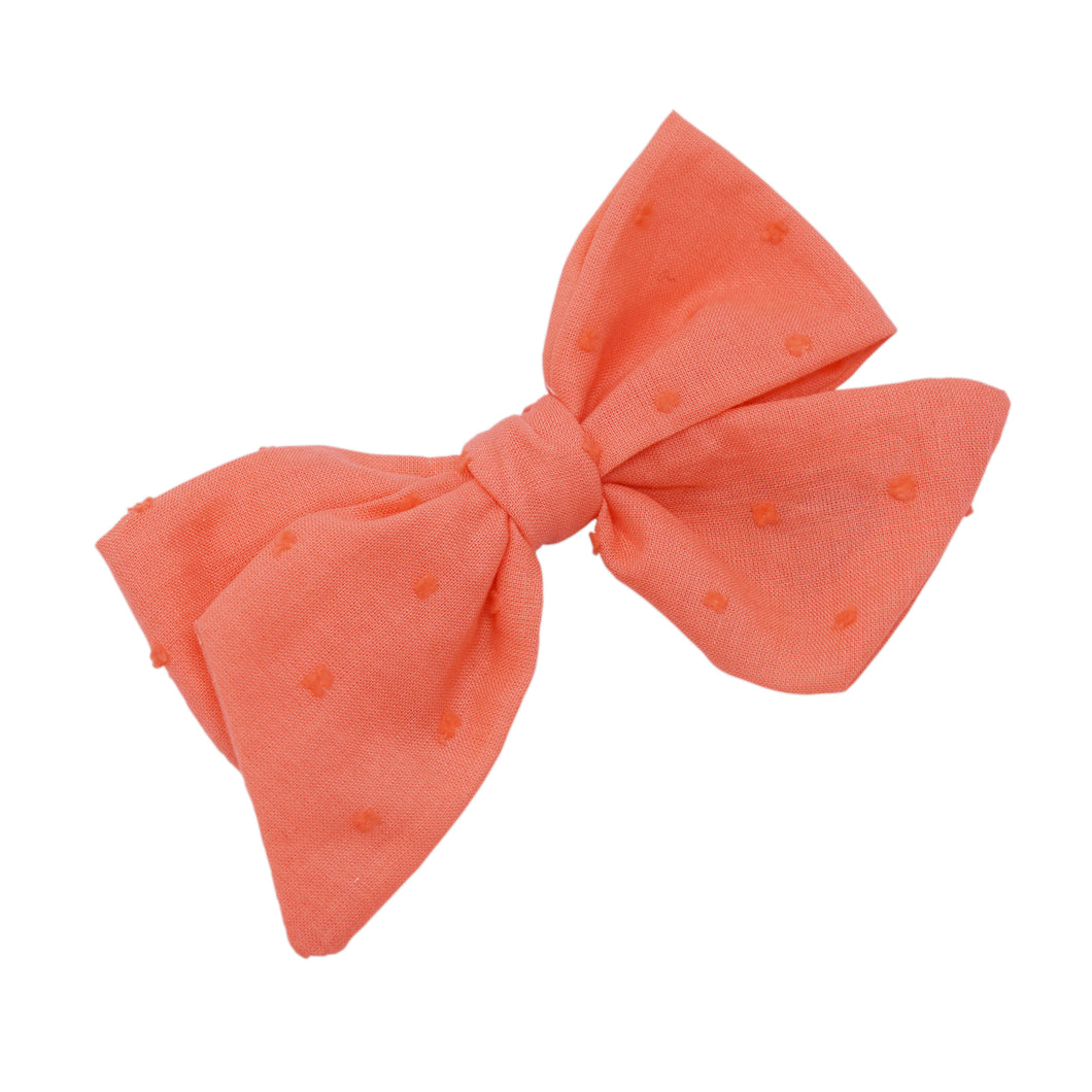 “Pixie Bow: Plumeti Coral”