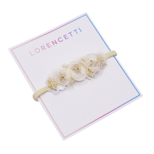 "Newborn Organdy: Ivory"