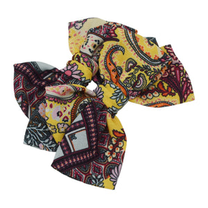 “Melina’s Bows: Paisley Yellow”