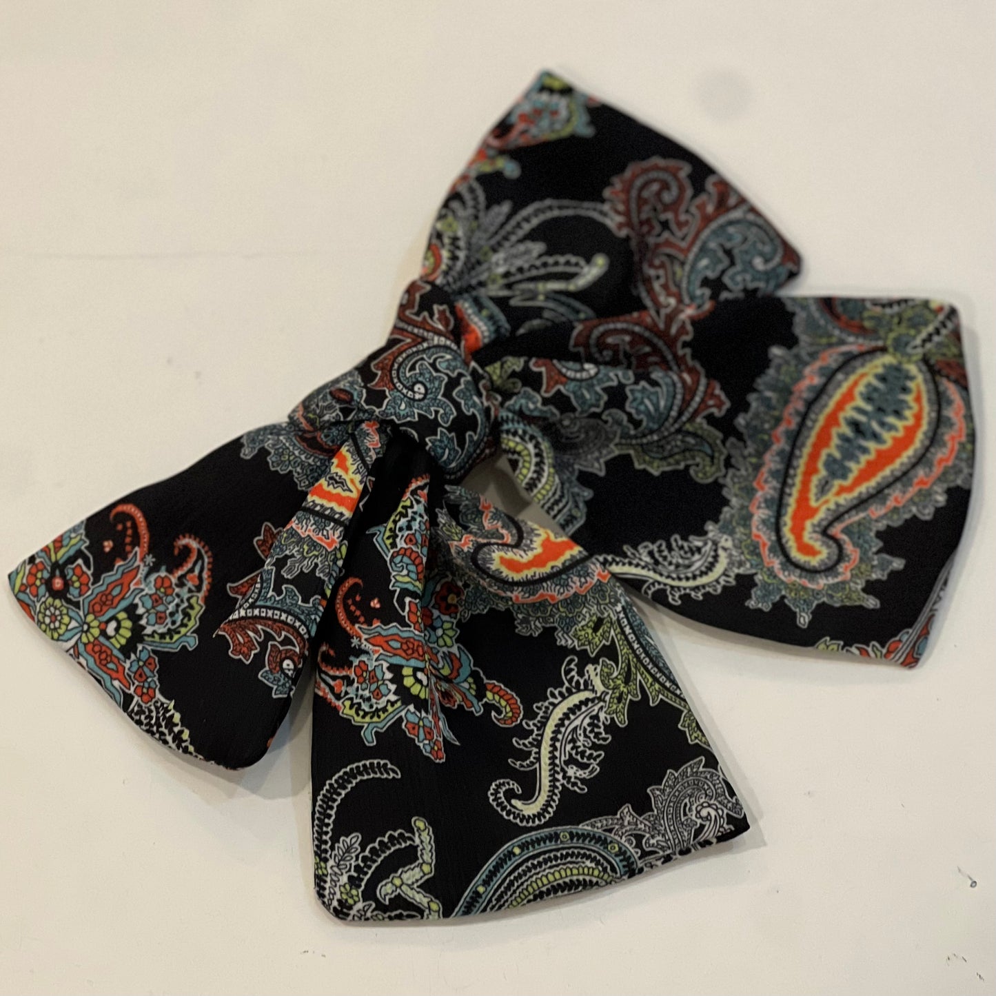 “Black Paisley Crêpe”